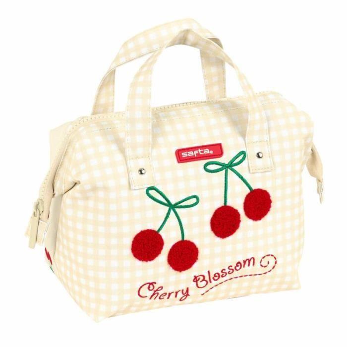 Trousse de Toilette - Safta - Cherry Beige - Polyester 300D - 26.5 x 17.5 x 12.5 cm - Zippée