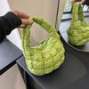 Mini Cloud Pleated Bags for Women Casual Quilted Handbag Nylon Padded Handle Bags Luxury Soft Puffy Bag Designer Underarm Bag