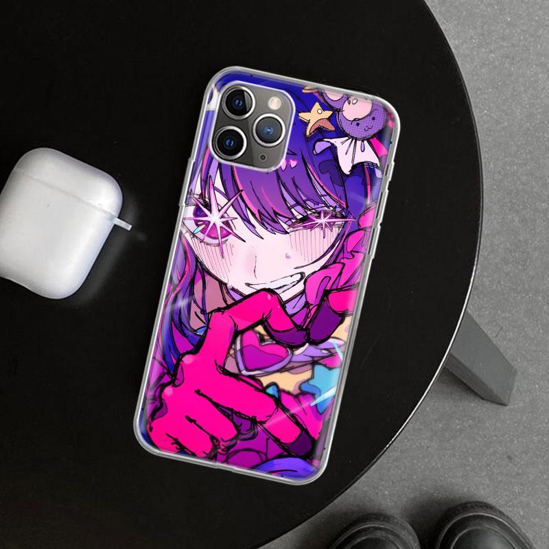 Japan Anime Oshi No Ko Phone Case Cover for iPhone 11 12 13 Mini 14 15 Plus 16 Pro Max 17 Air 7 8 + SE Art Customized Fundas 11