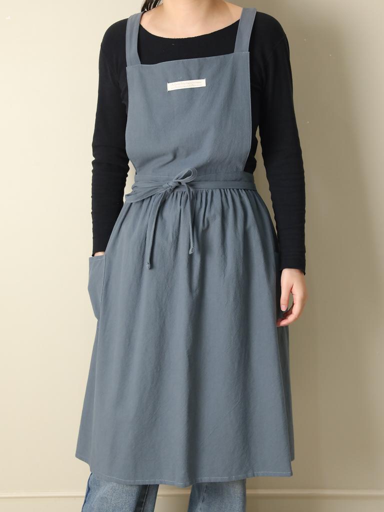 1 PC Long Pleated Apron, Multiple Colors, Adjustable Waist Belt, Suitable for Flower Shops, Coffee Shops, Home Cleaning,Bar