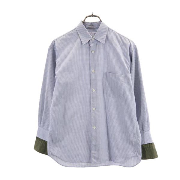 COMME des GARCONS Made in France check Long sleeve Cotton shirt XS Blue Men's Used
