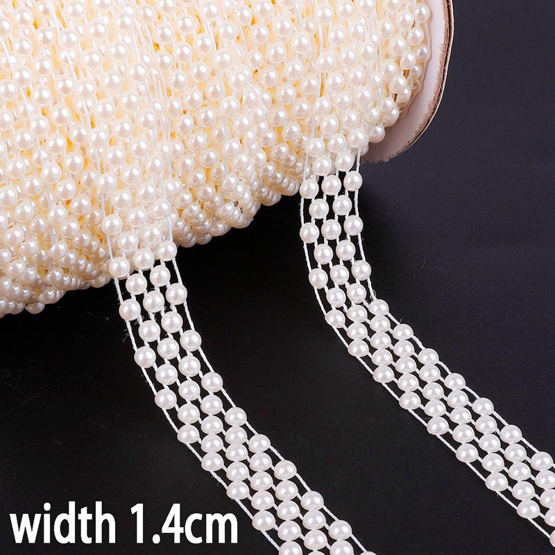 Round Sun Rose Double Pearl Chain for Wedding & DIY Hair Accessories
