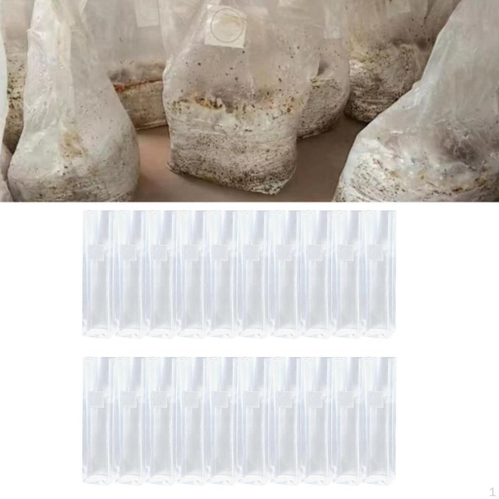 20 Stück Säcke mit Belüftungslöchern Reißfest Verschließbar Substrat Getreide für Garten Bauernhof