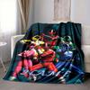 Custom 1pc Power Rangers Team-up Blanket, Soft And Comfortable Blanket, Casual Warm, Camping Travel Blanket, Birthday Gift Q912156
