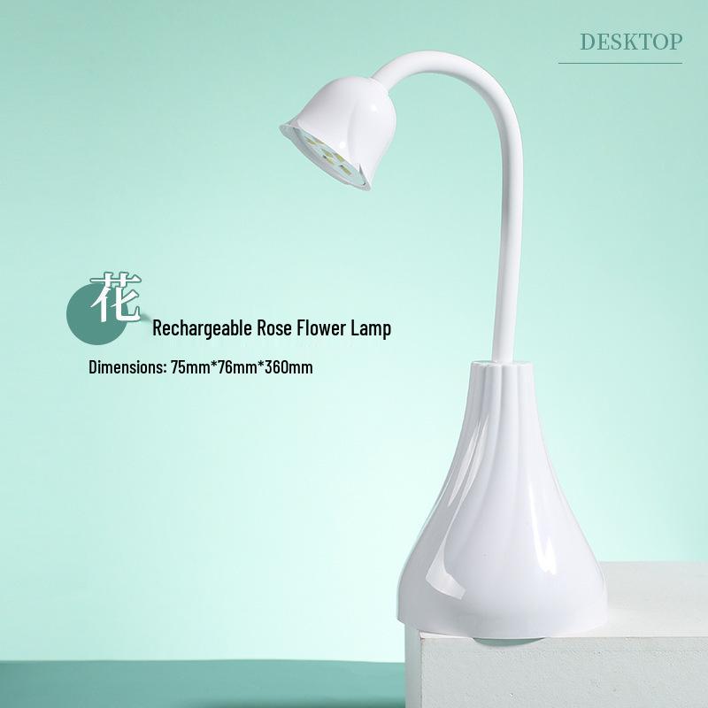 Portable Rechargeable 36W Nail Lamp - Quick Dry Lotus Lamp for Adhesive Nail Tips