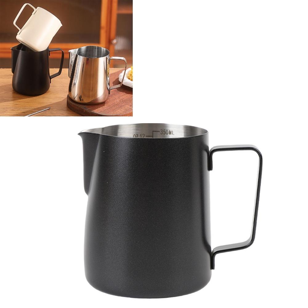 304 Stainless Steel Milk Frothing Pitcher With Scale Latte Art Frothing Cup  Coffee Preparation
