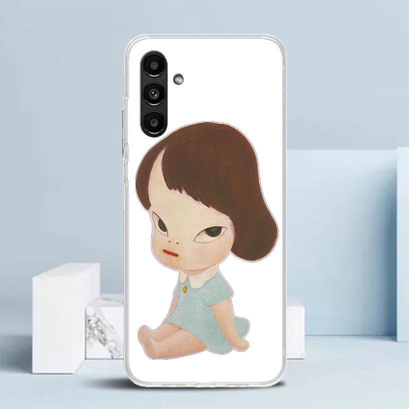 Y-Yoshitomo Nara Cover for Samsung Galaxy A17 A37 A57 A16 A26 A36 A56 A15 A14 A55 Phone Case A13 A53 A25 A35 A24 A34 A23 A33 Gal