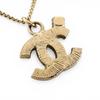 CHANEL COCO Mark rhinestone 09A Necklace gold Women used