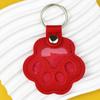 Pet Hair Memorial Keychain PU Leather Keepsake Locket for Cat Dog Fur Pet Hair Storage Pendant Handbag Hanging Accessories