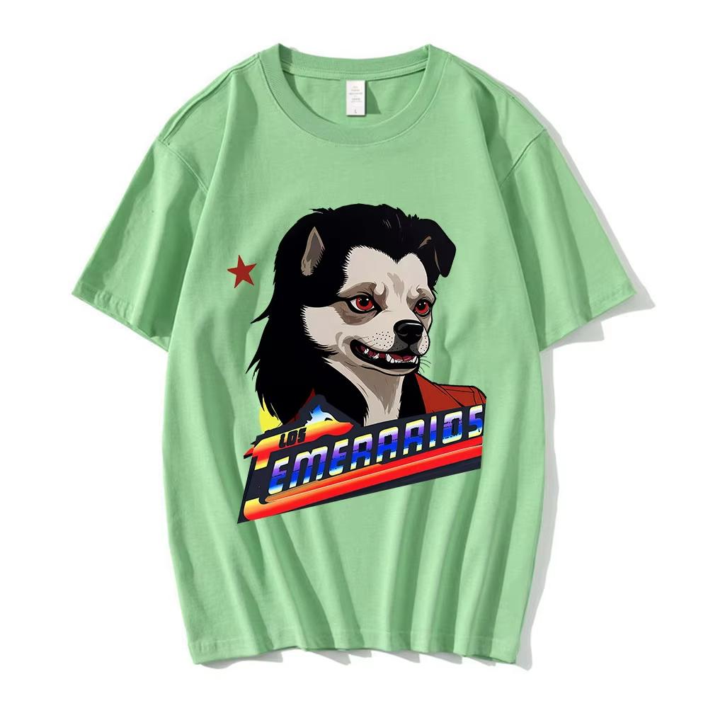 

Funny Los Temerarios Dog Meme TShirt Variation Brainrot Graphic Tshirts Unisex Women Pure Cotton Tshirts Short Sleeve Tops Tees 4XL