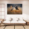 Canvas Print, Crane Birds Abstract