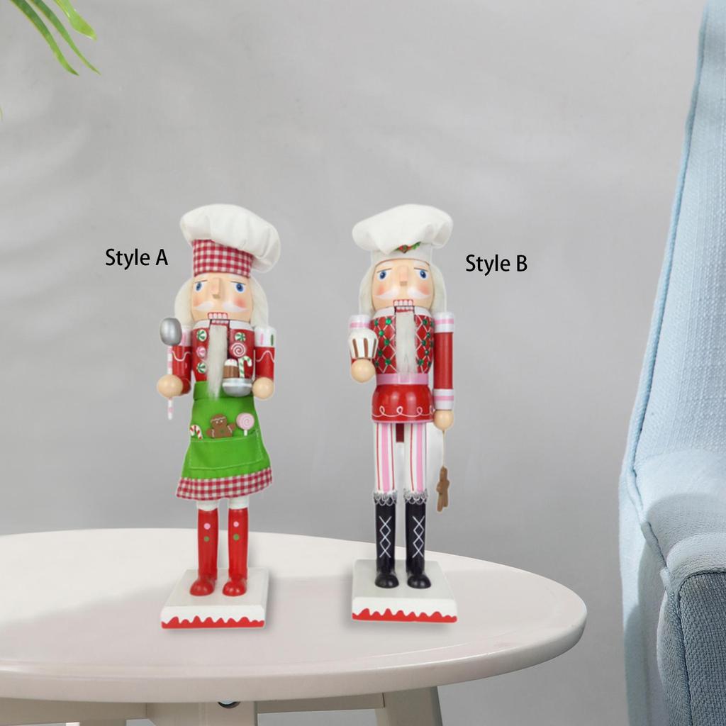 Wooden Nutcracker Ornament Christmas Decor Decorative Remembrance Gift Desktop