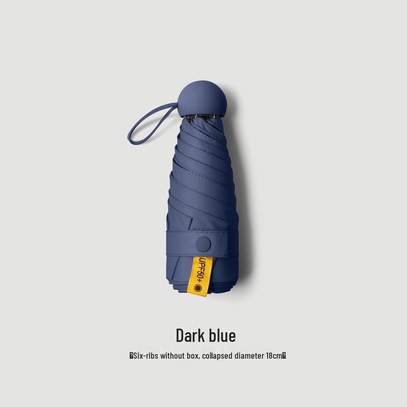Mini Capsule Sun Protection UV Umbrella for Women - Customizable Sunshade & Rain Protection