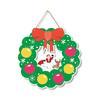 Cross-border Christmas Letter Flag Banner Paper Christmas Latte Flower Flag Hanging Flag Atmosphere Decoration Party Decorations