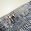Detachable Fashion Shaped Jean Button Clasps Waist Extender Pin Jean Button, No Sewing Required, Fit Instant Jean Button
