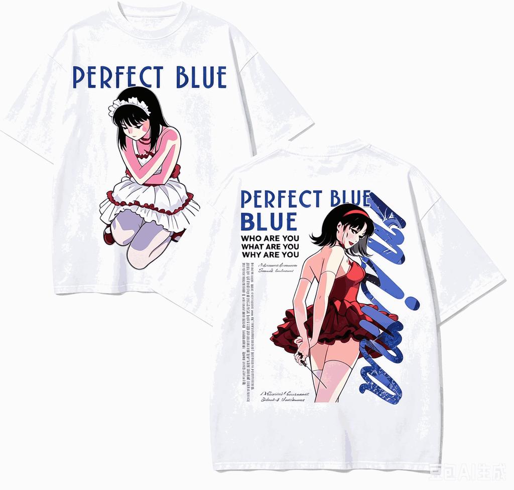 Perfect Blue Anime Lover TShirt Harajuku Cotton NewModel High Street Retro Fashion Oversized Unisex Hot Product Hot Product