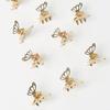 10-20 Pcs Mini Hollow Out Butterfly Design Sweet Hair Clip Retro Bangs Fixed Clip Decoration Hair Grasping For Women And Girls