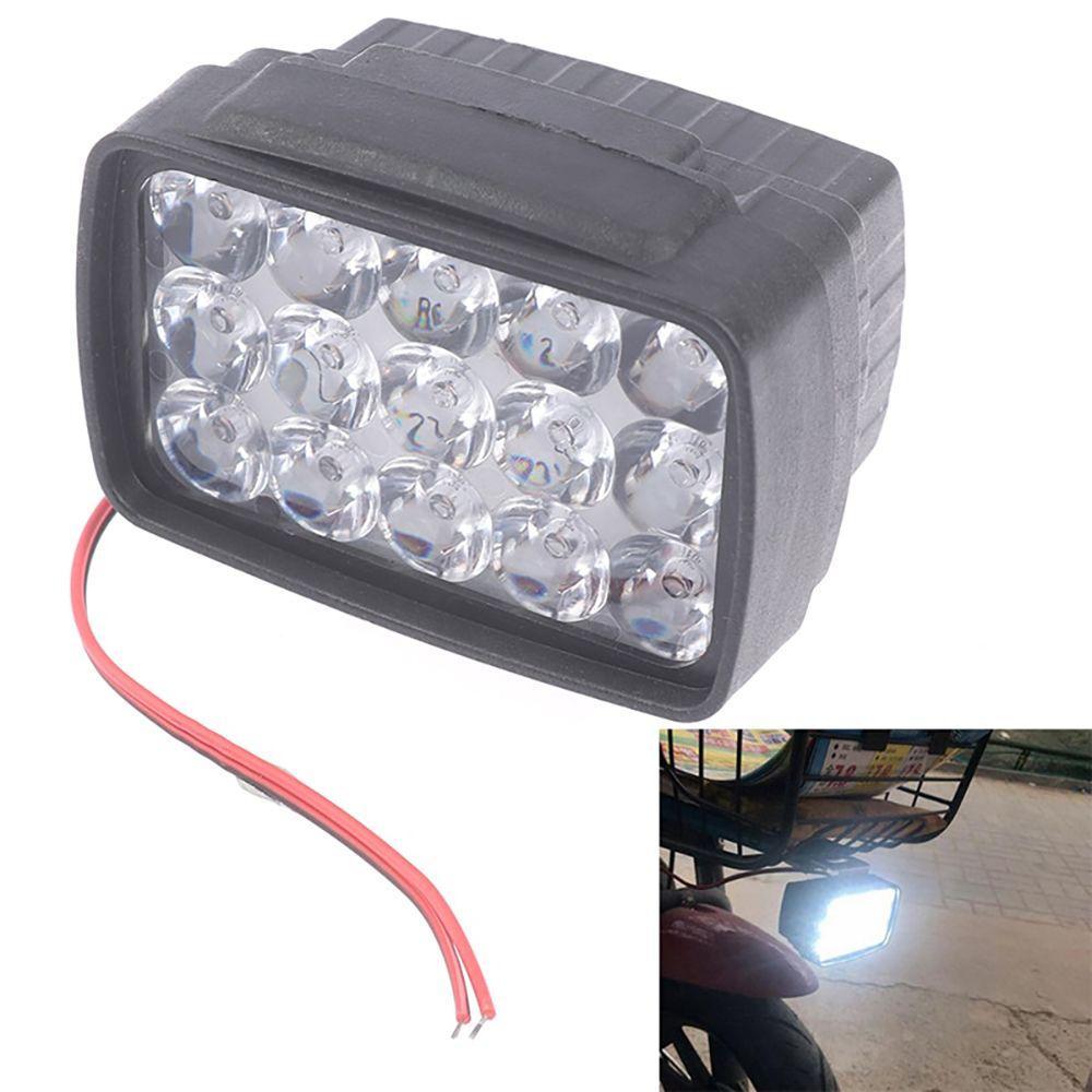 Parts 15 LED Lamps Motorcycle External Spotlight Auxiliary Headlamp Electric Bicycle Headlight