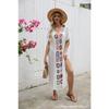 Hand Hook Dress, Slit Sexy Long Skirt, Long Robe, Beach Cover Skirt