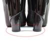 Great CHANEL Ankle boots black leather Women 36 G26164 Used