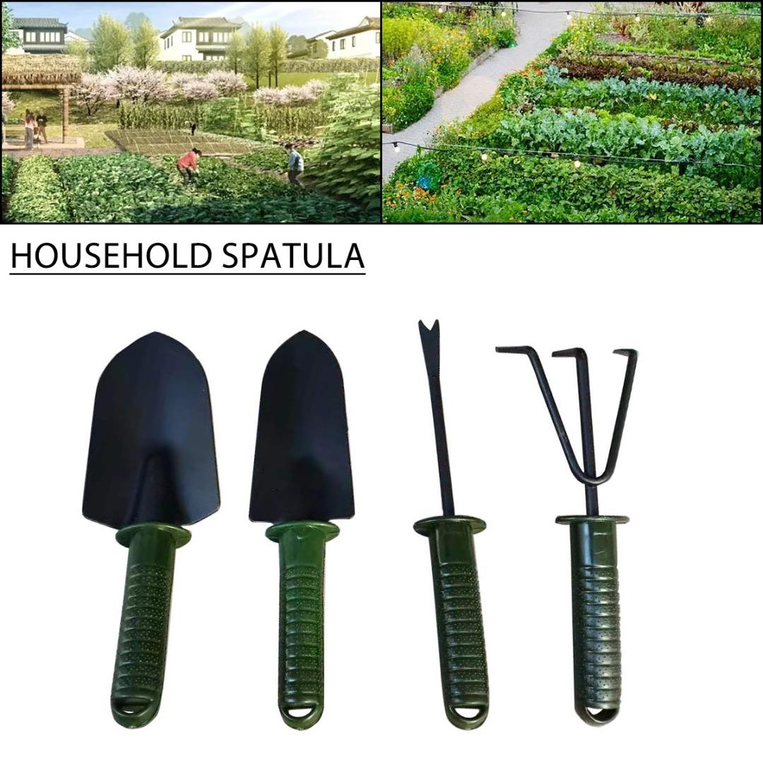 

PDTO 4PCS Садовые инструменты Мини Лопата Грабли Вилка PP Пластиковый набор ручных инструментов для цветов
