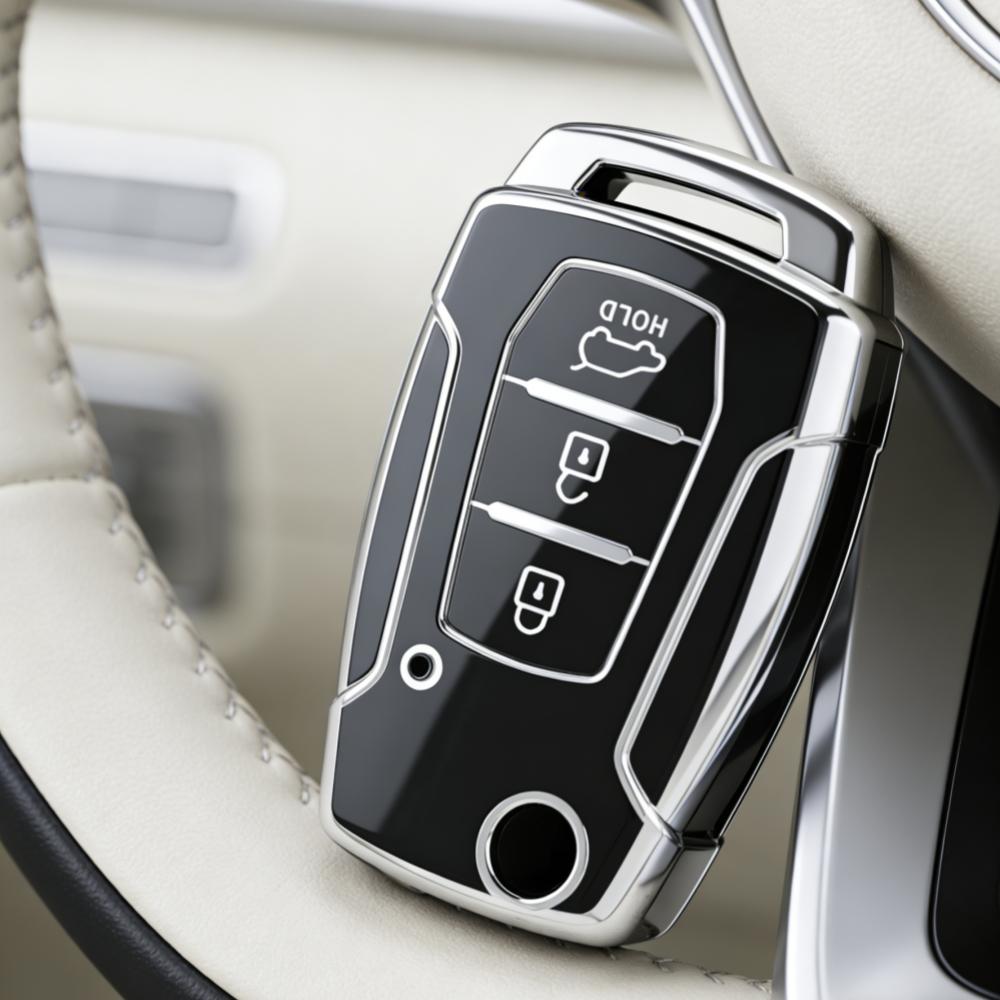 

Чехол для брелока для SsangYong Kyron Actyon Tivolan Korando Rexton Tivoli Защитный чехол для пульта чёрный
