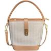 Koreanischer Ins Lässiger Gewebter Stroh Gewebter Beutel Damen Neuer Urlaubsstil Modische Handheld Crossbody Bag Eimerbeutel