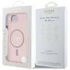 Coque Guess IML Glitter Circle MagSafe pour iPhone 16e / 17e Rose