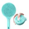 40cm Silicone Body Scrub Brush For Exfoliation And Skin Cleaning Gentle Back Massager With Hanging Hook