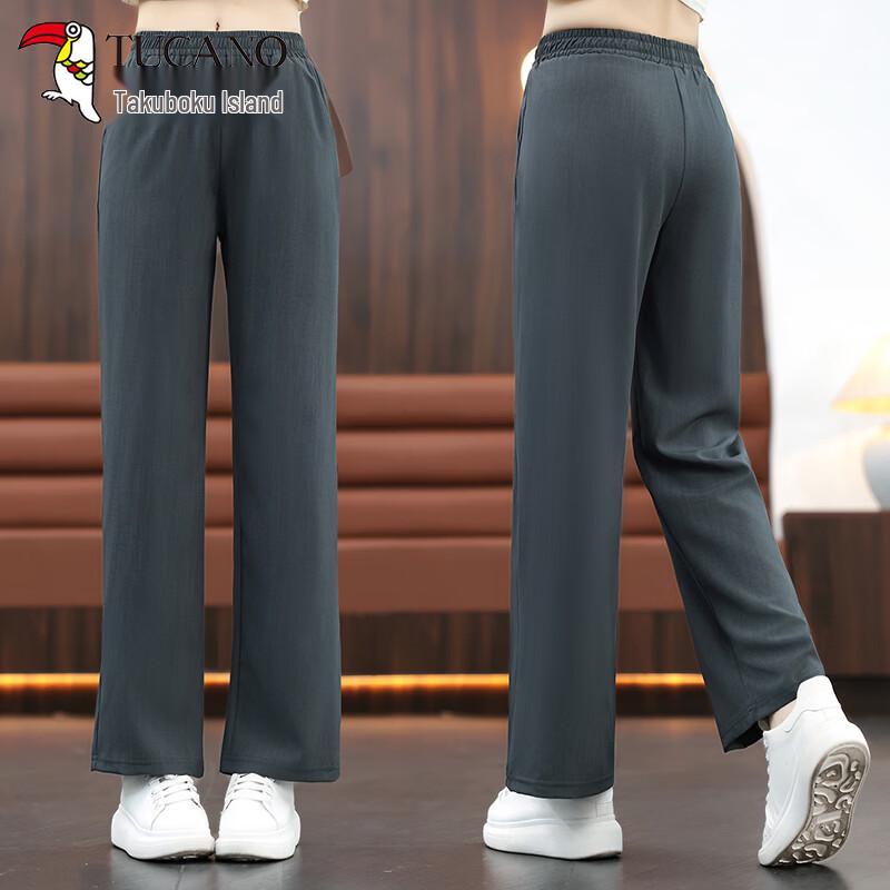 Woodpecker Women s High-Waist Wide-Leg Casual Pants 2XL