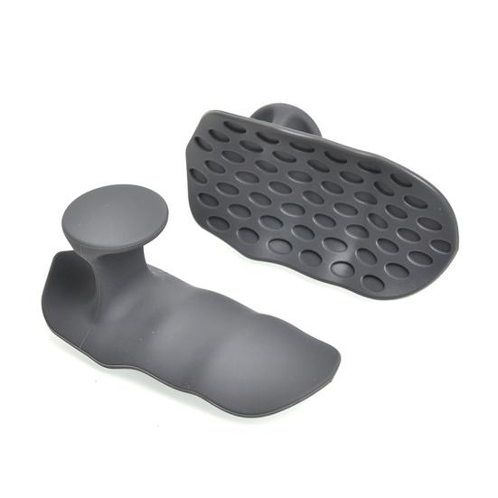 

1 пара/1 комплект противоскользящих силиконовых захватов для тренировок для мужчин и женщин, защита ладоней для поднятия тяжестей, тяга гантелей, подтягивания, тренировки в спортзале 1Pair серый