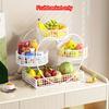 Heart-shaped 3-layer Fruit Basket,countertop Fruit and Vegetable Basket Bowl, Suitable for Display Racks of Bread,snacks,fruits,cupcakes,candies,etc