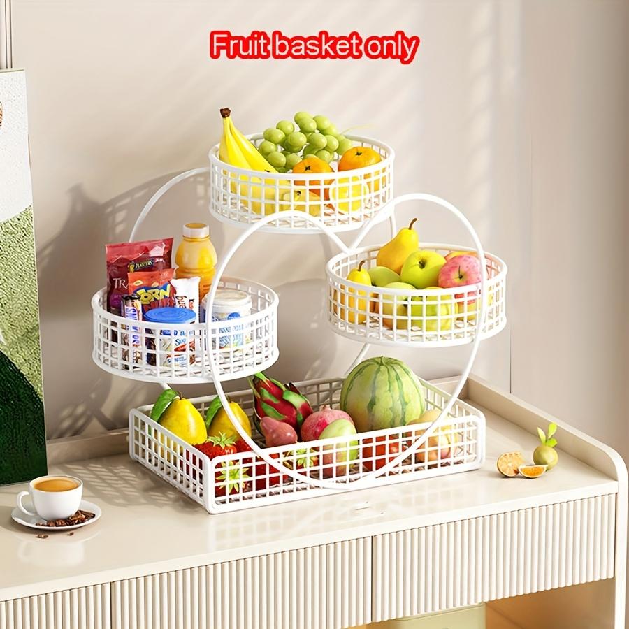 Heart-shaped 3-layer Fruit Basket,countertop Fruit and Vegetable Basket Bowl, Suitable for Display Racks of Bread,snacks,fruits,cupcakes,candies,etc