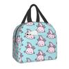 Cute Axolotls Lunch Bag For Women Kids School Children Food Cooler Warm Insulated Lunch Box Portable Camping Travel Picnic Bag
