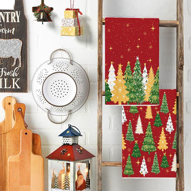 Christmas Decorations Christmas Gifts Ultra-fine Fiber Handkerchiefs Hand Towels Highly Absorbent Towels Practical 40*60cm