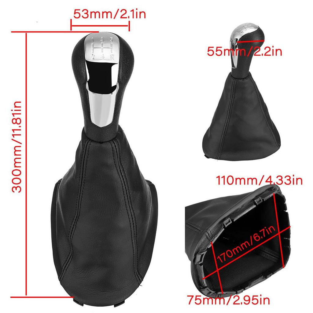 Gear Shift Knob For Chevrolet Spark 2011 2013 2014 2015 2016 5 Speed Shifter Gearstick Lever w/Gaiter Boot Cover