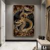 Modern Retro Chinese Dragon Canvas Painting Posters and Prints Wall Art Picture for Living Room Home Wall Decoration Cuadros