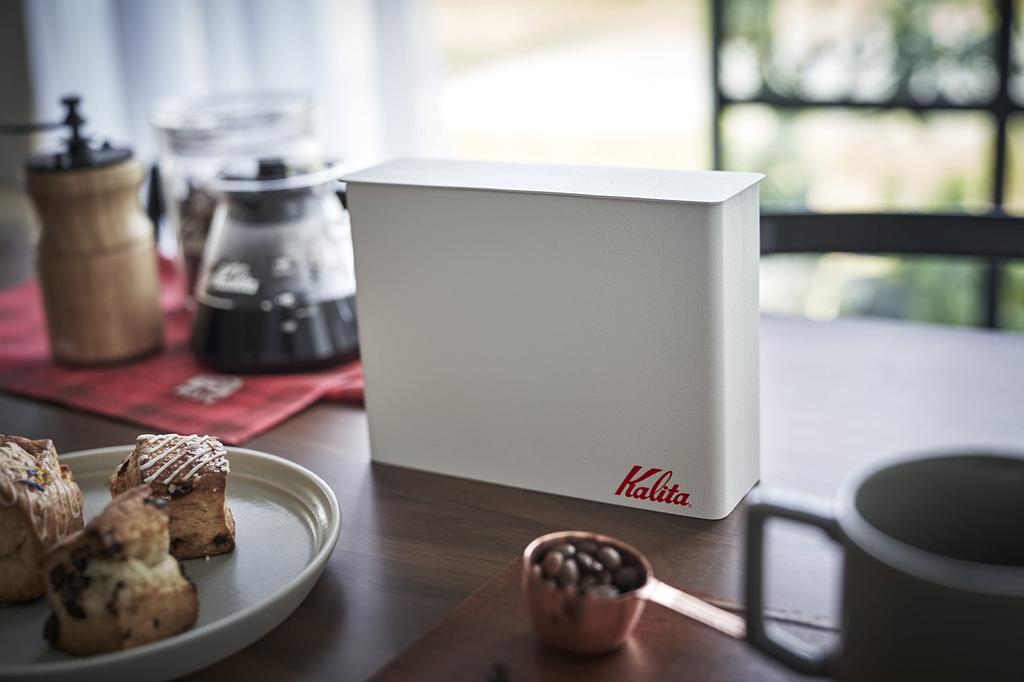 Kalita Schlichte & Stilvolle Kaffeepapierfilterhülle Tower Tower für 101er Filterpapier102er Filterpapier, 50 Blatt pro Seite, Aufbewahrung Weiß #44294 Stilvoll