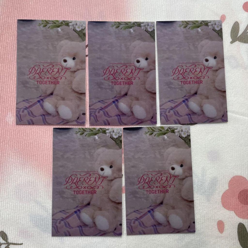 [USED] TXT FANLIVE Fanmeeting MOAZONE Fan Live Trading Cards 5 Cards for All Members