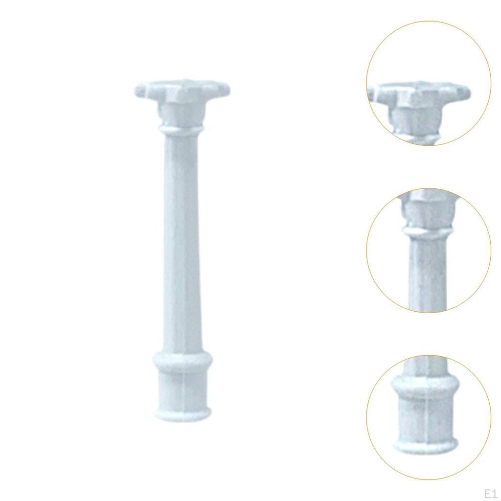 6 Pieces Mini Roman Columns Model Greek Architectural Sculpture DIY Decorative Classic