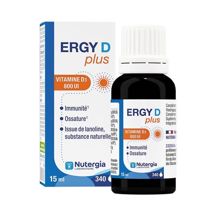 Nutergia Ergy D Plus Vitamine D3 800 UI 15ml