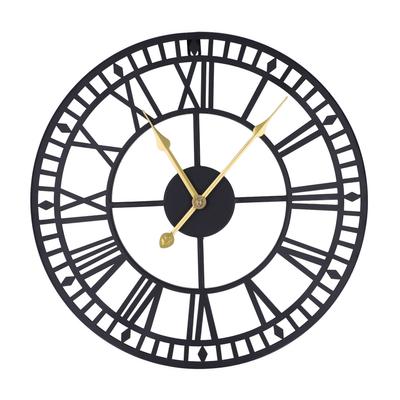 Wanduhr Leise Stilvoll Schön Groß Rund 40cm Eisen Wanduhr Hängeuhr für