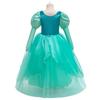 Mermaid Green Princess Children's Performance Costume - Puffy Mesh Skirt Dress