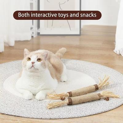 GBSYU 5 Pack Silvervine Toy, Silvervines Sticks Toys For Indoor Cats, & Chew Toys For Aggressive Chewers