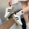 Thick-soled women's new autumn versatile breathable casual shoes, children's height increase and thinness, white shoes