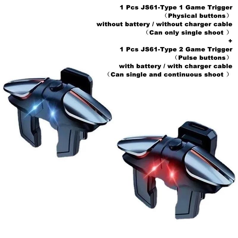 Grilletti per Gioco su Cellulare a 6 Dita L1 R1 Pulsanti Fuoco Mira Sparatutto Gamepad Joystick per IOS Android PUBG Accessori da Gioco