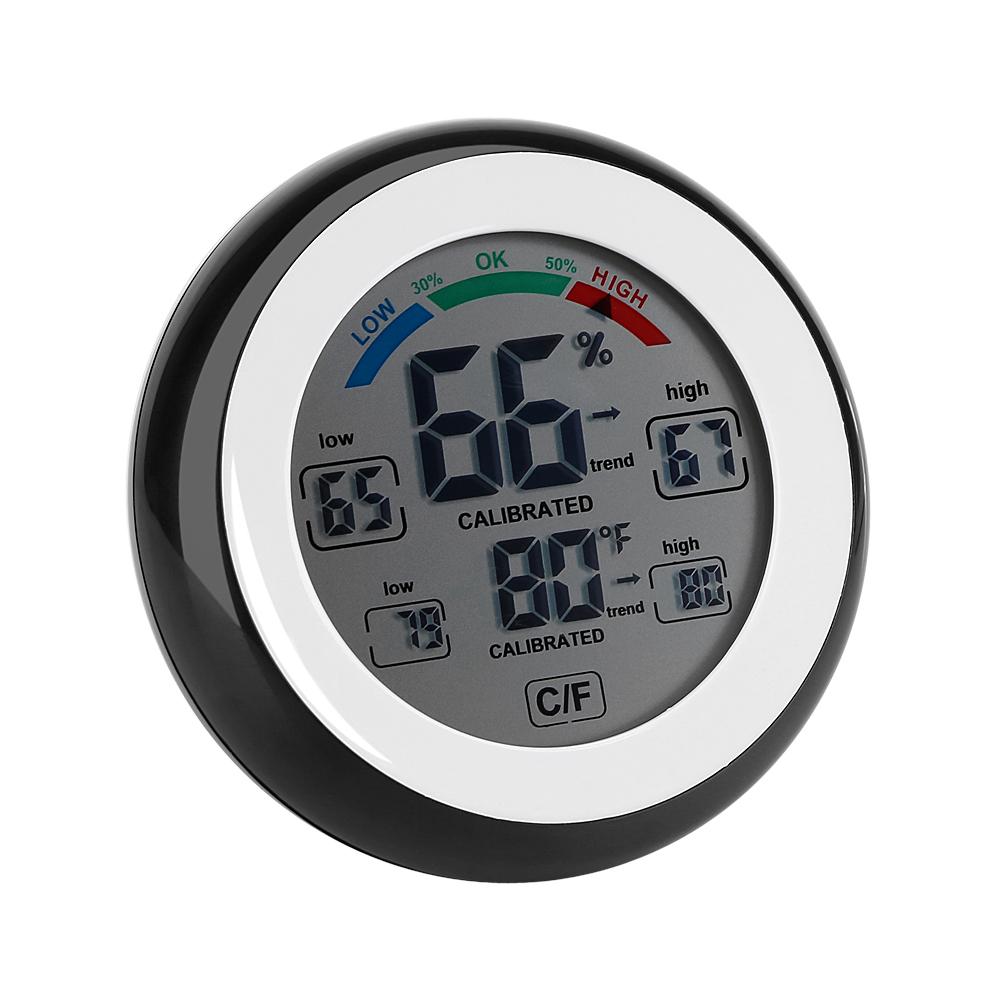 Indoor Digital Hygrometer Thermometer LCD Display Humidity Temperature Meter Black