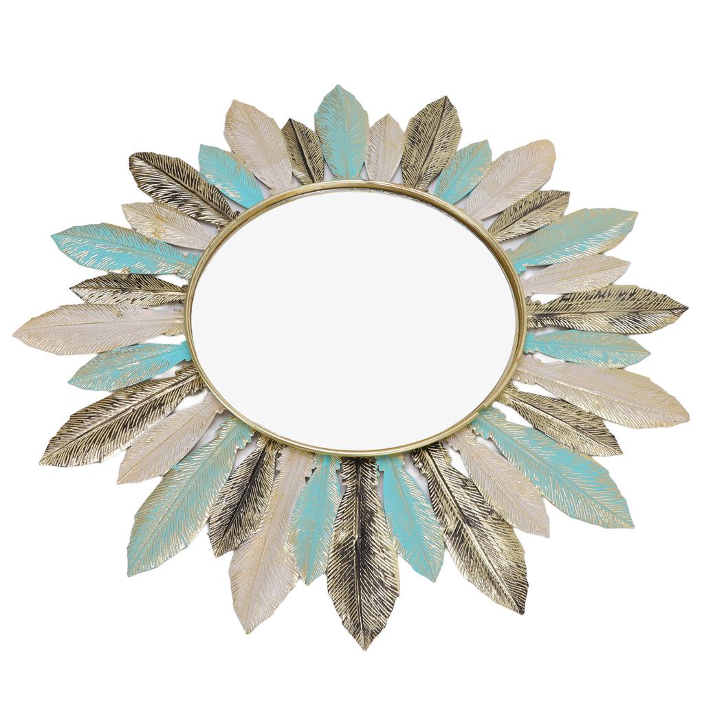 Metal Wall Decor Modern Minimalist Hanging Feather Wall Art Sculpture for Bedroom Living Room Study