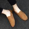 FashionShoes Men Loafers Slip On Fashion Breathable Lazy Peas Shoes Outdoor Italian Genuine Leather Moccasins Casual Shoes for Men