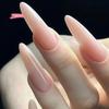 Clear Super D Arc Long Press On Nails Full Cover Gel Tips Nail Art Capsule Extensions for DIY Nail Salon